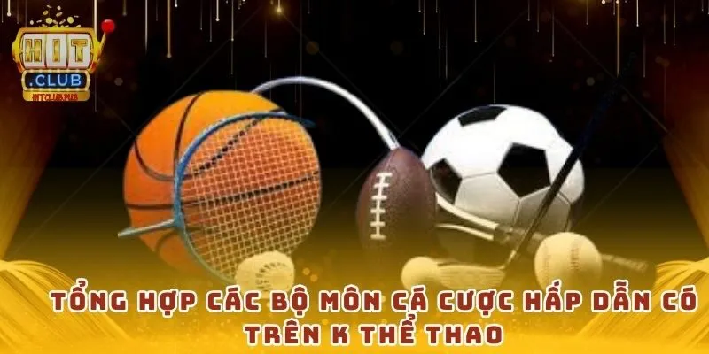 Tổng hợp các bộ môn cá cược hấp dẫn có trên K Thể Thao