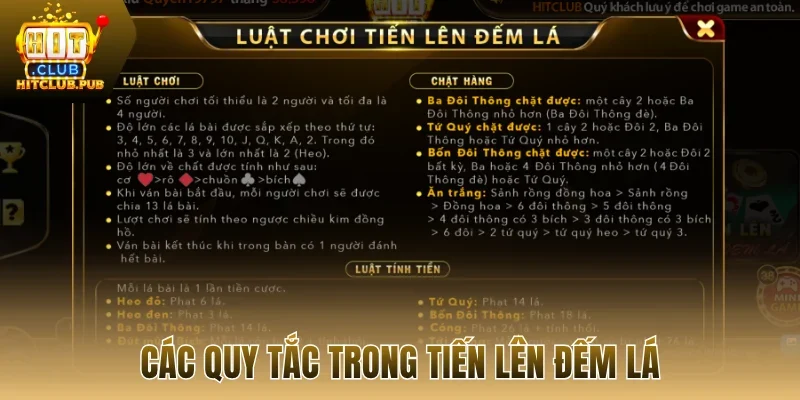 Các quy tắc trong tiến lên đếm lá