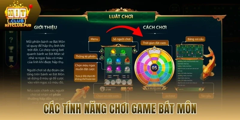 Các tính năng chơi game bát môn