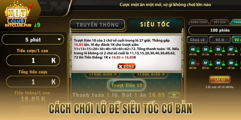 Cách chơi lô đề siêu tốc cơ bản