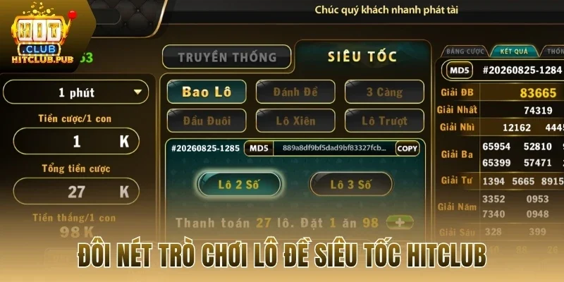 Đôi nét trò chơi lô đề siêu tốc Hitclub