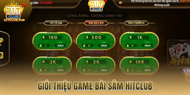 Giới thiệu game bài sâm Hitclub