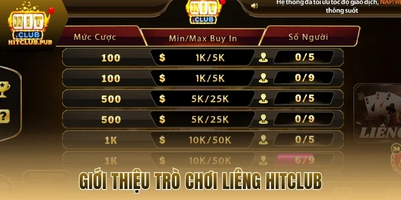 Giới thiệu trò chơi liêng Hitclub