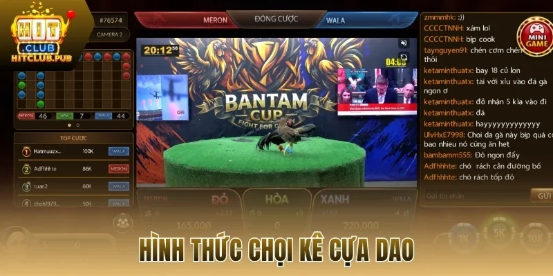 Hình thức chọi kê cựa dao