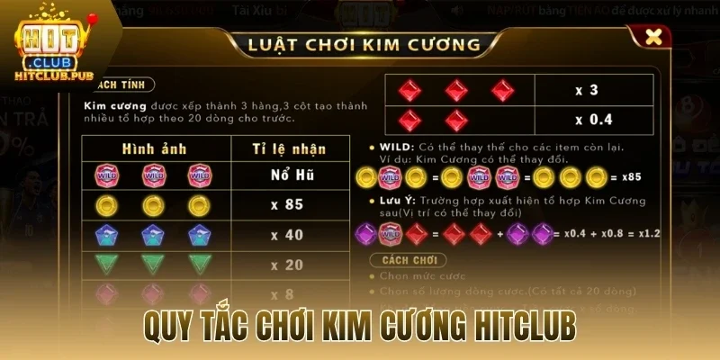 Quy tắc chơi kim cương Hitclub