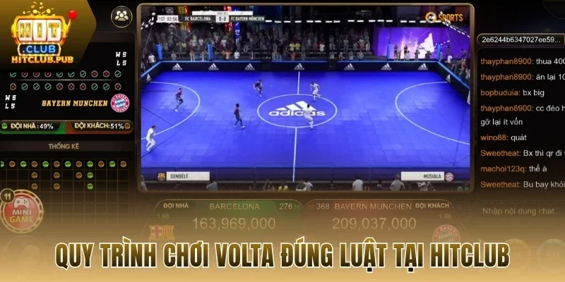 Quy trình chơi Volta đúng luật tại Hitclub